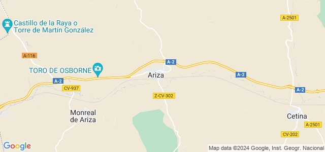 Mapa de Ariza