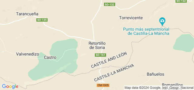 Mapa de Retortillo de Soria