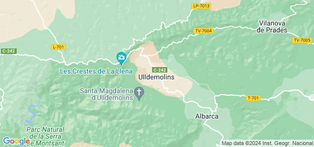 Mapa de Ulldemolins