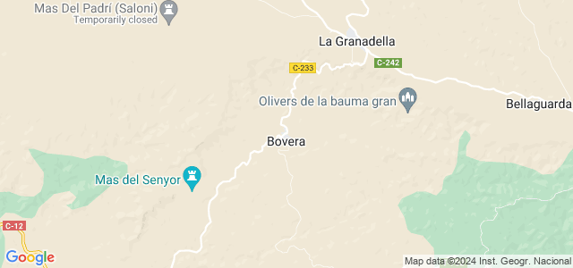 Mapa de Bovera