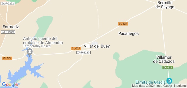 Mapa de Villar del Buey