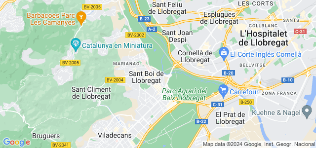 Mapa de Sant Boi de Llobregat