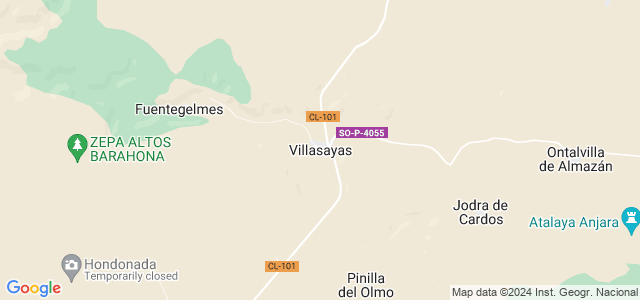 Mapa de Villasayas