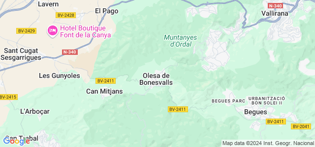 Mapa de Olesa de Bonesvalls