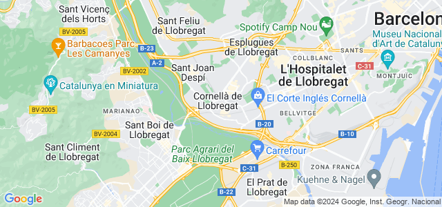 Mapa de Cornellà de Llobregat