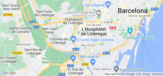 Mapa de Hospitalet de Llobregat