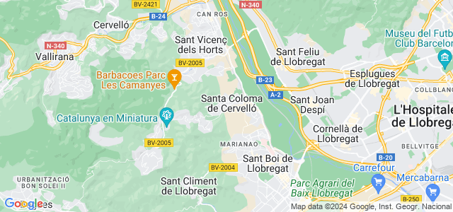 Mapa de Santa Coloma de Cervelló