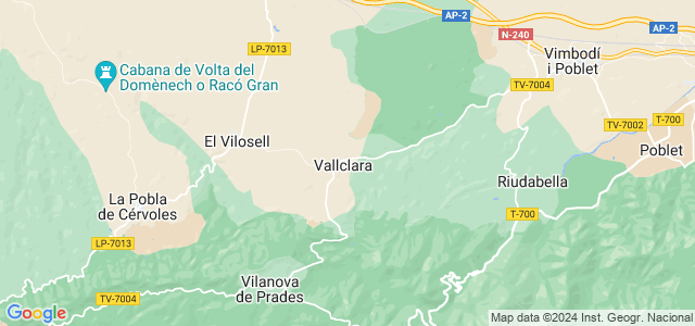 Mapa de Vallclara