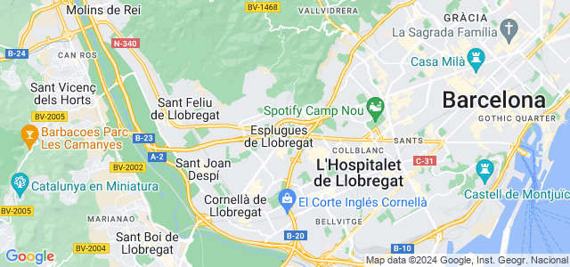 Mapa de Esplugues de Llobregat