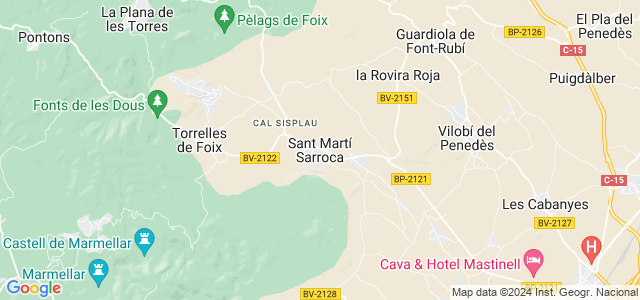 Mapa de Sant Martí Sarroca