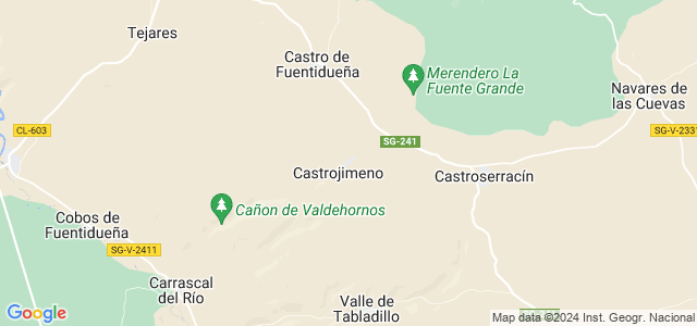 Mapa de Castrojimeno