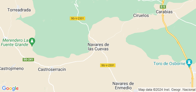 Mapa de Navares de las Cuevas