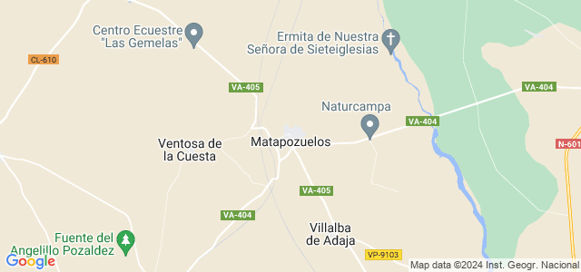 Mapa de Matapozuelos