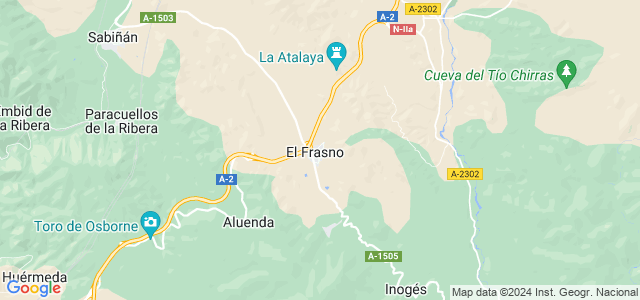 Mapa de Frasno