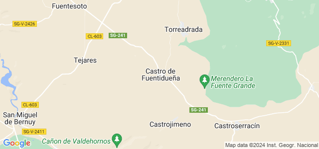 Mapa de Castro de Fuentidueña