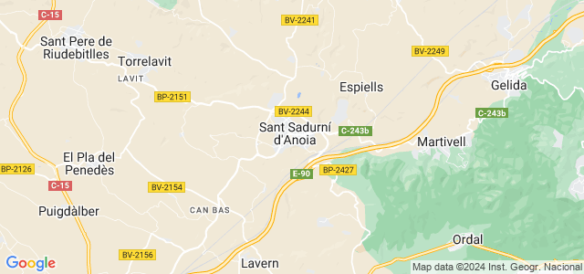 Mapa de Sant Sadurní dAnoia
