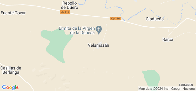 Mapa de Velamazán