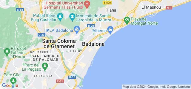 Mapa de Badalona