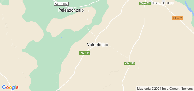 Mapa de Valdefinjas