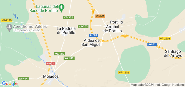 Mapa de Aldea de San Miguel