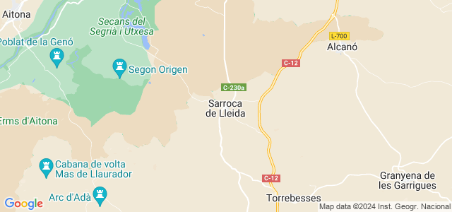 Mapa de Sarroca de Lleida