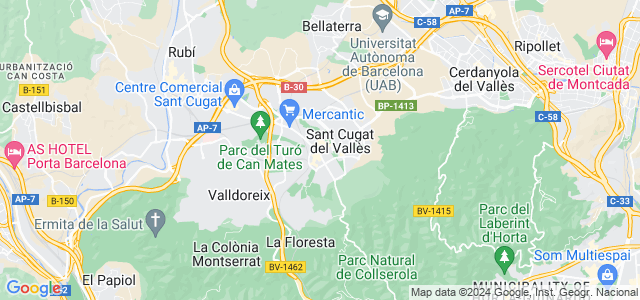 Mapa de Sant Cugat del Vallès