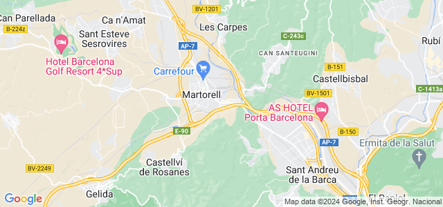 Mapa de Martorell