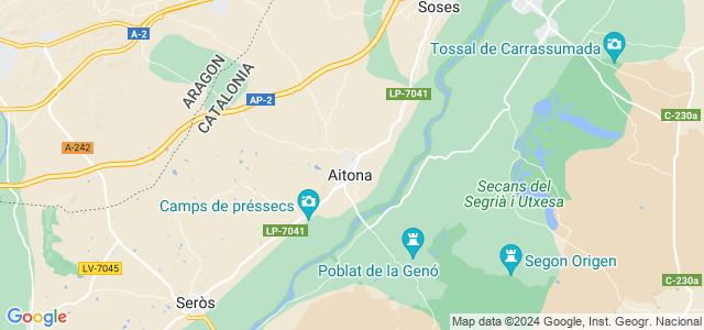 Mapa de Aitona