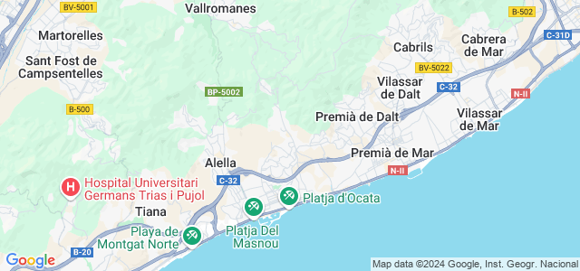 Mapa de Teià