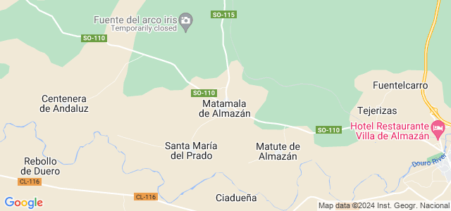 Mapa de Matamala de Almazán