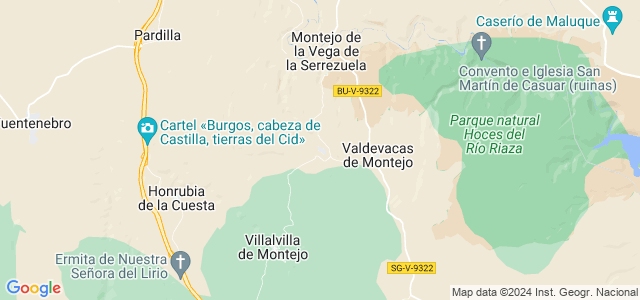 Mapa de Villaverde de Montejo