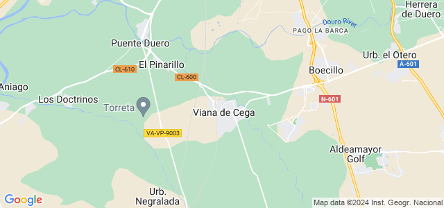 Mapa de Viana de Cega
