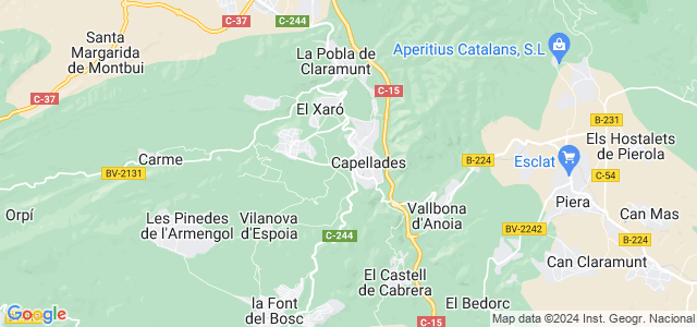 Mapa de Capellades