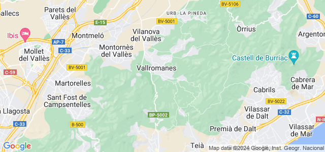 Mapa de Vallromanes