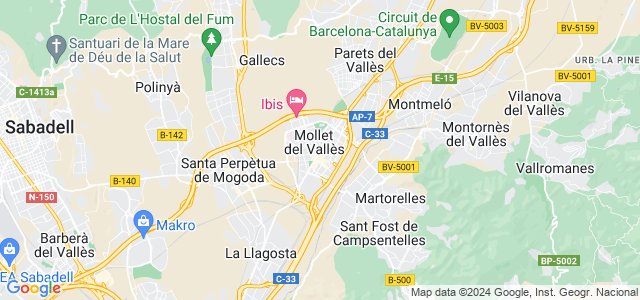 Mapa de Mollet del Vallès