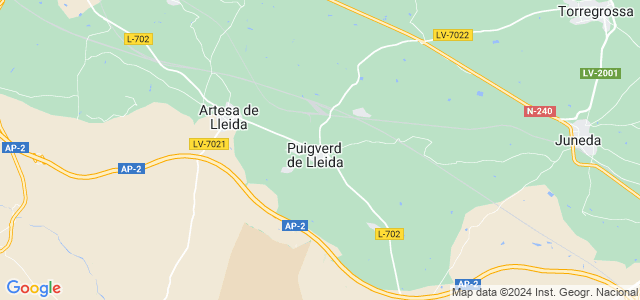 Mapa de Puigverd de Lleida