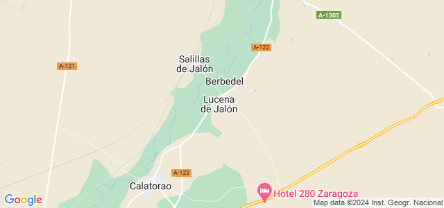 Mapa de Lucena de Jalón