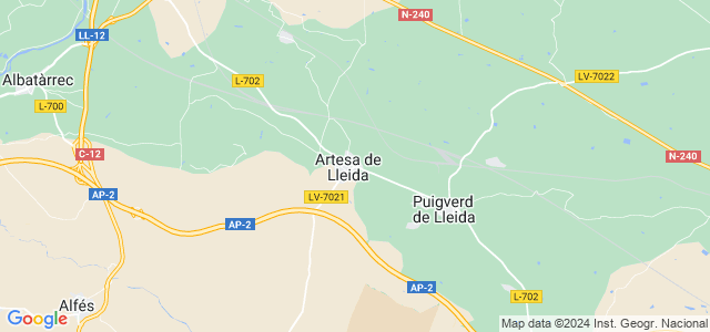 Mapa de Artesa de Lleida