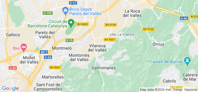 Mapa de Vilanova del Vallès