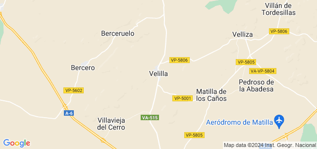 Mapa de Velilla