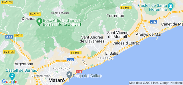 Mapa de Sant Andreu de Llavaneres