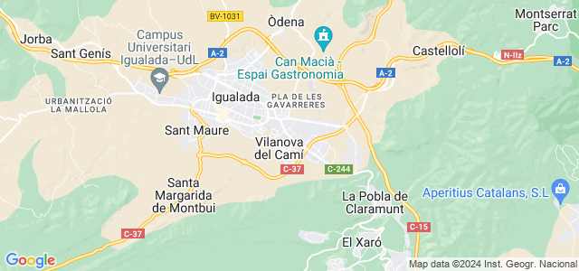Mapa de Vilanova del Camí