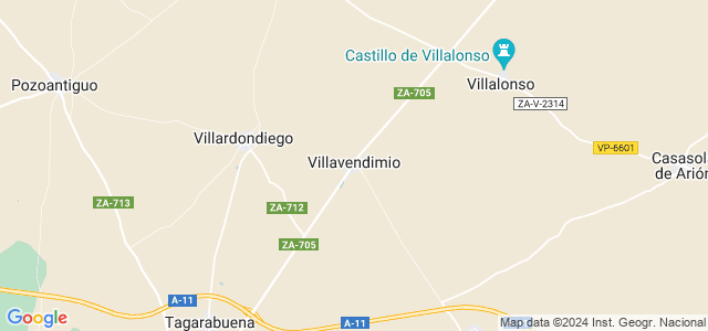 Mapa de Villavendimio