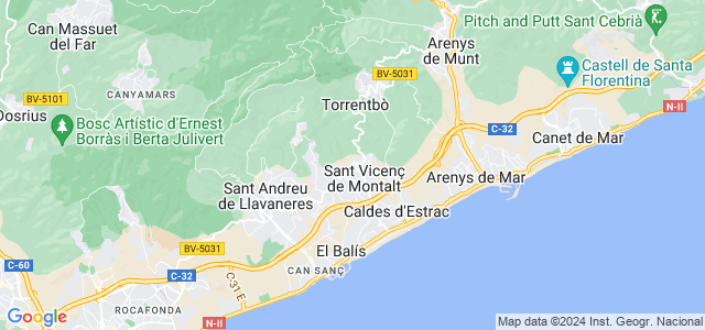 Mapa de Sant Vicenç de Montalt