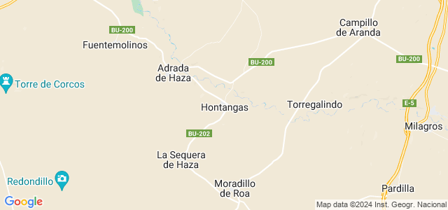 Mapa de Hontangas