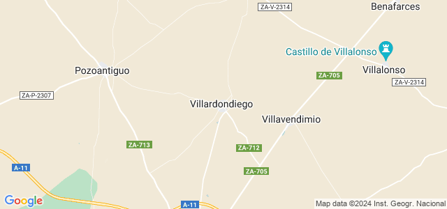 Mapa de Villardondiego