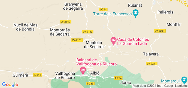 Mapa de Montoliu de Segarra