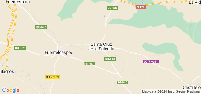 Mapa de Santa Cruz de la Salceda