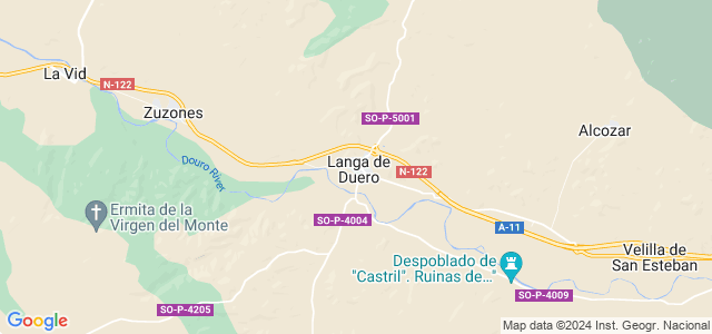 Mapa de Langa de Duero