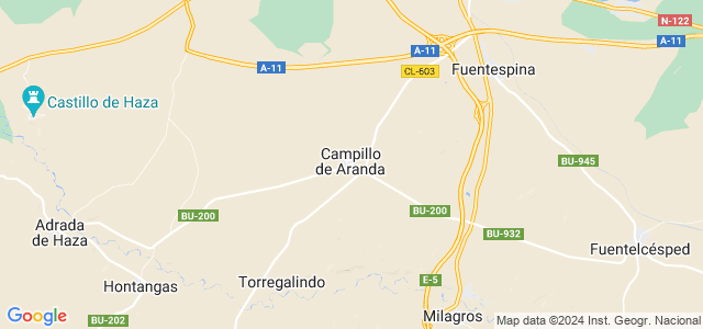 Mapa de Campillo de Aranda